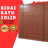 Bidai Kayu Outdoor Wooden Blinds Outdoor Bidai Tingkap Wooden Blind Outdoor Blind BROWN