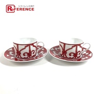 愛馬仕瓜達爾基維爾餐具，杯碟套裝（2 個杯子） ，PAIR ACNE對茶杯。