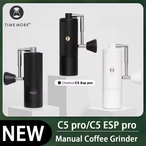 TIMEMORE C5 PRO/C5 ESP PRO Hand Grinder with CNC Ultra Fine Grinding Burrs for Espresso, Portable wi