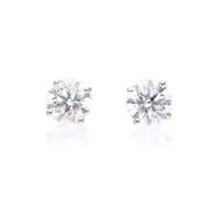 Platinum, Gold and 2.01ct Diamond Stud Earrings