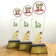 Acrylic Trophy Acrylic Trophy School Trophy Wooden Coaster