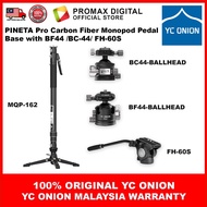 YC ONION PINETA PRO Carbon Fiber Monopod MQP-162 / MQP-16260S (One-Hand Operation) with FH-60 BC44 B