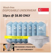 [SG] 10PCS FOR MEN Disposable brief Briefs Individually Packed 100% Sterile Travel Underwear Triangl