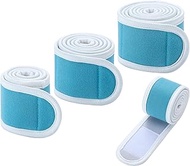 Geiserailie 3 Pcs Therapeutic Wrap Binder Tape with Hook Loop Fastener Straps for Legs, Knees, Ankle