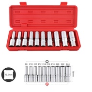 [HME] Clearance sale 10PCS 1/2inch Deep Socket Adapter  for Torx Star Socket Wrench Heads E Type E8-