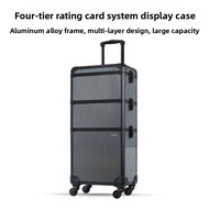 Aluminum Alloy Four-Layer Grading Card System Exhibition Luggage PSA BGS CCG Grading Card Dedicated