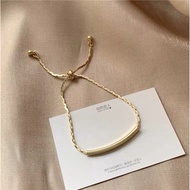 Women's silver drawstring bracelet, best friend couple bracelet