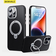 BKWHALE Trường hợp điện thoại từ sợi carbon cho iPhone 16 Pro Max 16e 15 14 Plus 12 13 Pro Max với 3