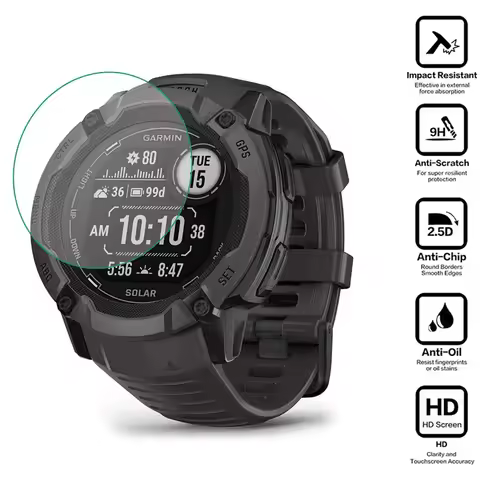 Hard Glass Smartwatch HD Protective Film For Garmin instinct 2X Solar (Tactical) Screen Protector Co