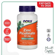 Vitamin Mineral Zinc Picolinate 50 mg Now 120 Veggie Kapsul