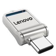 Lenovo 64/128/256/512GB/1TB/2TB USB Flash Drive 2 in 1 Type-C USB Waterproof Portable Mini High Speed Read Write USB Flash Stick Computer Phone Accessories USB Disk 2