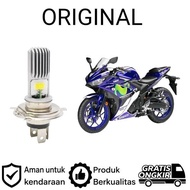 AM 1pcs H4 COB LED headlights for Yamaha R25 2014 2018 motorcycles