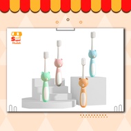 Raoyi DM755 Kids Bear Toothbrush[Set] Berus Gigi Kanak-kanak Rambut Lembut