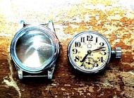 精工舍 雙錶殼seikosha military 軍用版櫻花空軍 軍錶 。二戰日本空軍。