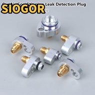 SIOGOR 1Pcs Leak Detection Plug, Metal 3/8" 1/2" 5/8" 3/4" Air Conditioning Leakage Plug,  R134/R12 