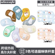New golf supplies club covers iron covers GOLF Cute Cat Pattern Protective Case9One Set4.6