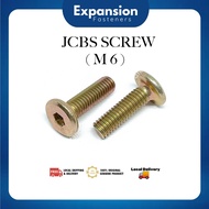 JCBC JCBB Furniture Connector Fixing Screw Bolt Nut Hex Insert Wood Barrel Nut lkea Chair Bed Frame 