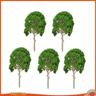 [PrettyiaSG] 5x 15cm Model Trees for Architecture Train Railway Wargame Park Scenery