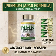 NMN 30000 Anti Aging NAD+ Booster 400mg with CoQ10 & Resveratrol Supplement