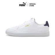 PUMA BASICS - รองเท้ากีฬา Shuffle Perforated Trainers สีขาว  - 38015005
