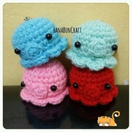 Crochet Handmade Cute Sotong Kurita