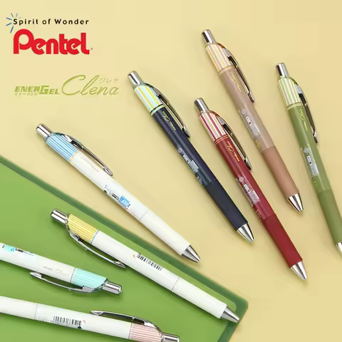 Pentel Gel Pen BLN75 Limited Edition ENERGEL Quick-drying Push Action Ballpoint Pen Student Writing 