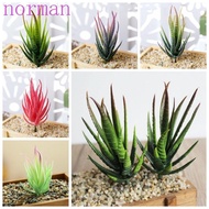 NORMAN Simulation Aloe, Mini Realistic Artificial Succulents Plants, Fake Plants DIY PVC Fake Plants Outdoor Indoor Decoration