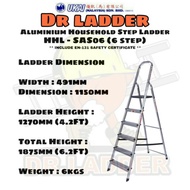 Dr Ladder Aluminium Household Step Ladder Load Capacity-150Kgs HHL -  SAS06