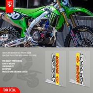 Upper Fork Decal Sticker USD Kawasaki Pro Circuit Showa Motocross Competition KX85 KX250 KX450 KLX