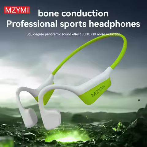 MZYMI Bone Conduction Sport Headphones I18PRO Neckband Bluetooth 5.3 Earphones Hifi Sound Running Wi