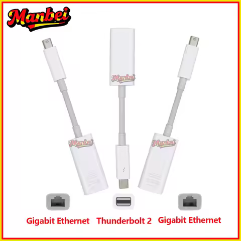 Thunderbolt 2 Gigabit Ethernet Converter Lightning Port Converter RJ45 Wire Converter A1433 For MacB
