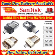 [Same Day Delivery Available*]  SanDisk Ultra Dual Drive m3.0 16GB / 32GB / 64GB / 128GB / 256GB SDDD3 USB-3.0 OTG for Android Devices and Computers  5-Years Local Warranty
