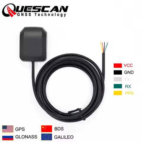QUESCAN M10 Smart GPS GNSS Receiver GPS Galileo GLONASS BeiDou QZSS SBAS Antenna Module NTP GPS 1PPS
