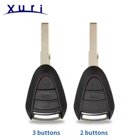Xuri 2/3 Buttons Remote Key Shell For Porsche Cayman Boxster GT S 2S 4S Turbo 911 987 996 997 Carrer