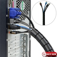DC Cable Cords Sleeve / Cable Line Management Sleeve / Spiral Wrap Winding Cable Wire Protector Cove
