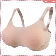 [Wishshopefhx] Premium Silicone Breast Forms Bra Full Silicone Breasts for The Prosthetic Mastectomy with Adjustable, Easy to Put on Skin