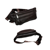 Ready Stock Leather Waist Bag Beg Kerja Rider Bag Canvas Bag Crossbody Bag Chest Bag Beg Sandang Beg