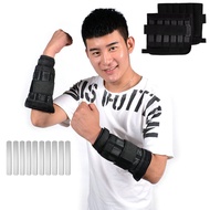1KG, 2KG, 3KG Wrist Arm Weights, One Pair (2PCS) Adjustable Wrist Weights with Steel Plates for Fitn