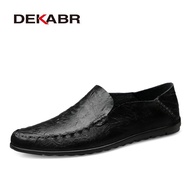 DEKABR รองเท้ารองเท้าผู้ชายหนังแท้สำหรับผู้ชายรองเท้าโลฟเฟอร์ลำลองรองเท้านุ่มรองเท้าระบายอากาศได้เดิน