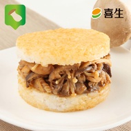 【喜生】米漢堡-３入（素沙茶鮮菇）(４８０Ｇ)(效期至2024/08/03)