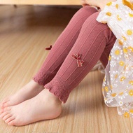 Quần Tất Len Quần Leggings Không bàn chất len tăm len gân xuất hàn đính nơ siêu cute cho bé 1-7 tuổ