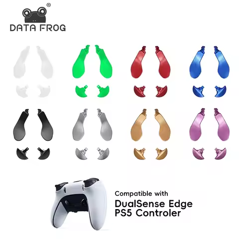 DATA FROG Metal Back Buttons for PS5 Edge Elite Controller Metal Paddles for PS5 Edge Elite Replacem