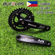 BUCKLOS Crankset Mountain Bike 44T 170mm Crankset MTB 3*9/10s Hollowtech Cranksets MTB Accessorie