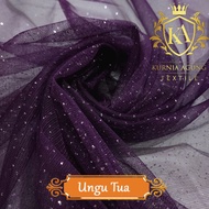 Kain Tile Tulle Tila Gliter Korea 150 cm per Roll Gulungan Murah Bahan Rok Dress Gaun Kebaya Kurnia 