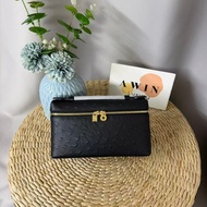【Awin】ExtraPocket Genuine Ostrich Leather Double Zipper Clutch Handbag Women's Luxury Gift