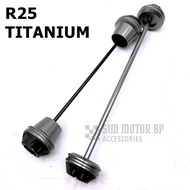 R25 V1 V2 MT25 WHEEL SLIDER SET FRONT REAR YAMAHA MT-25 TAYAR TYRE SPORT RIM SPORTRIM SHAFT DEPAN BE