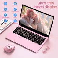 15.6inch Pink Laptop/Game/Office/Student Portable Laptop Ultra-Extreme Notebook with Fingerprint Unl