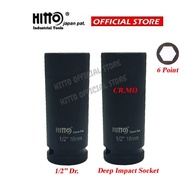 1/2" Inch CR-V Deep Long Box Socket 6 Point Heavy Duty for Ratchet Socket Torque Wrench Impact Drive