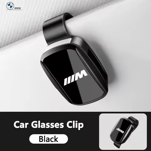 Car Sun Visor Glasses U-shaped Back Clip Eyeglasses Holder For BMW M M3 M5 X1 X3 X5 X6 E46 E39 E36 E