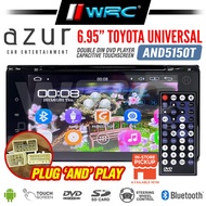 AZUR AND5150T 6.95" TOYOTA UNIVERSAL ANDROID DOUBLE DIN  Capacitive Touch Screen DVD Car Player